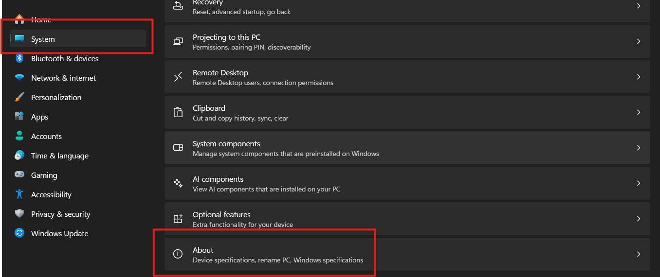 Windows OS Build number