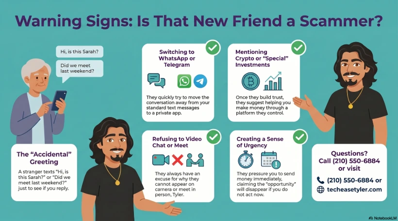 Helping Seniors identify text message scams 