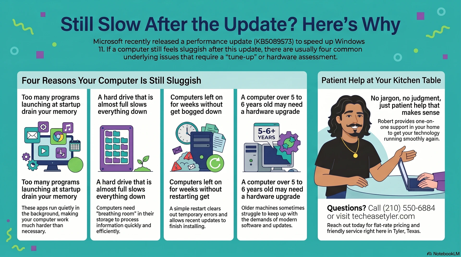 Keeping your computer upto date is a great way to stay senior's in Tyler Texas to stay safe online