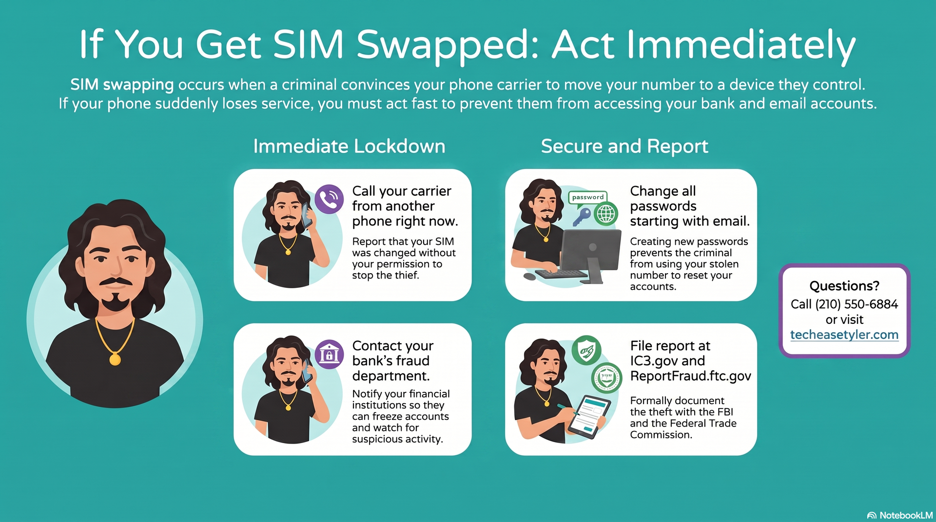 What to do if you think you have been sim swaped or port out scamed