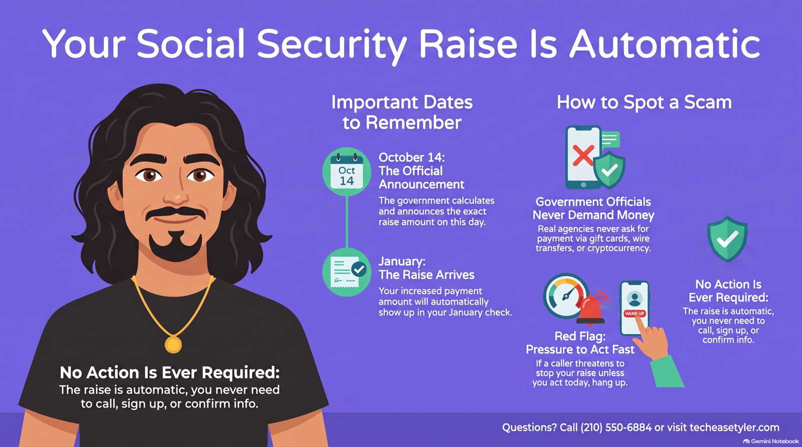 How the Social Security cost of living raise is announced and paid automatically