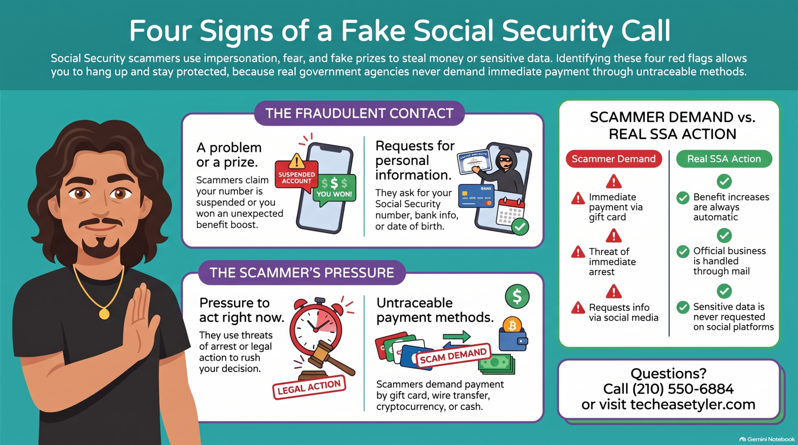 The warning signs of a fake Social Security phone call