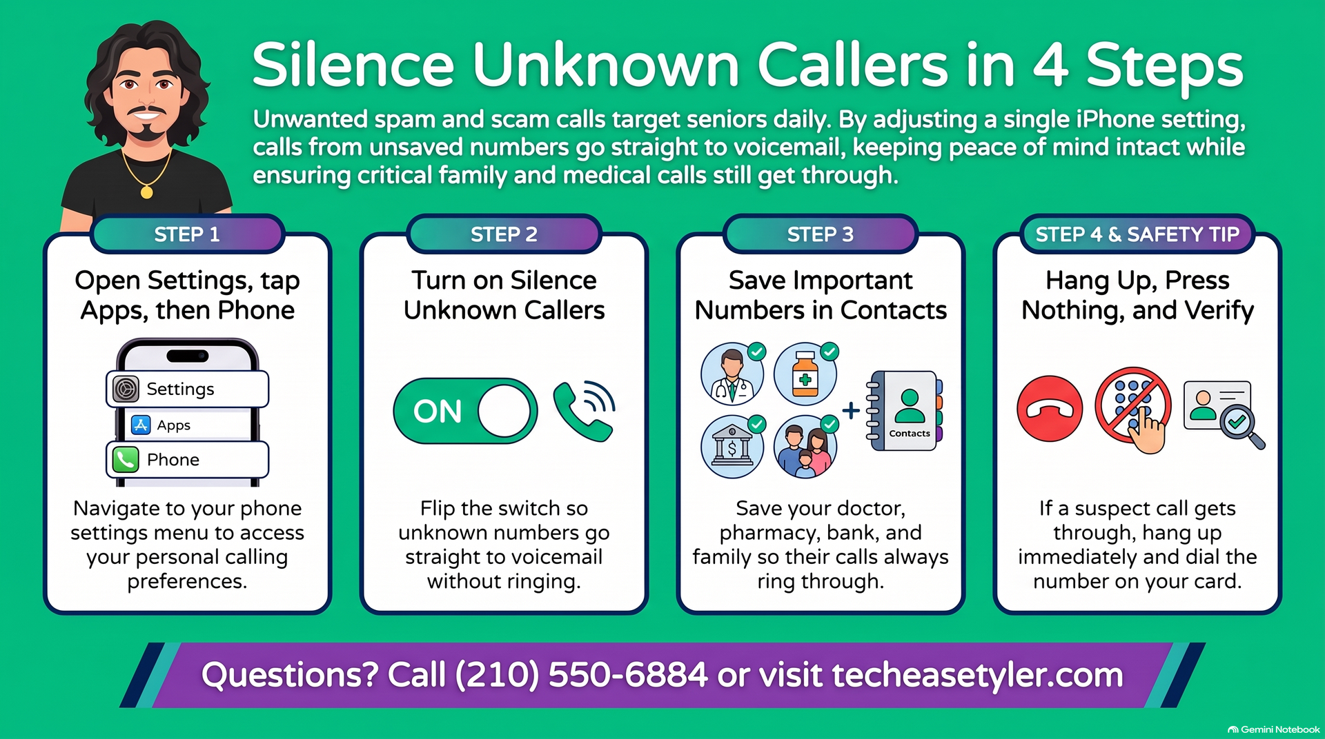 Silence Unknown Callers in 4 steps