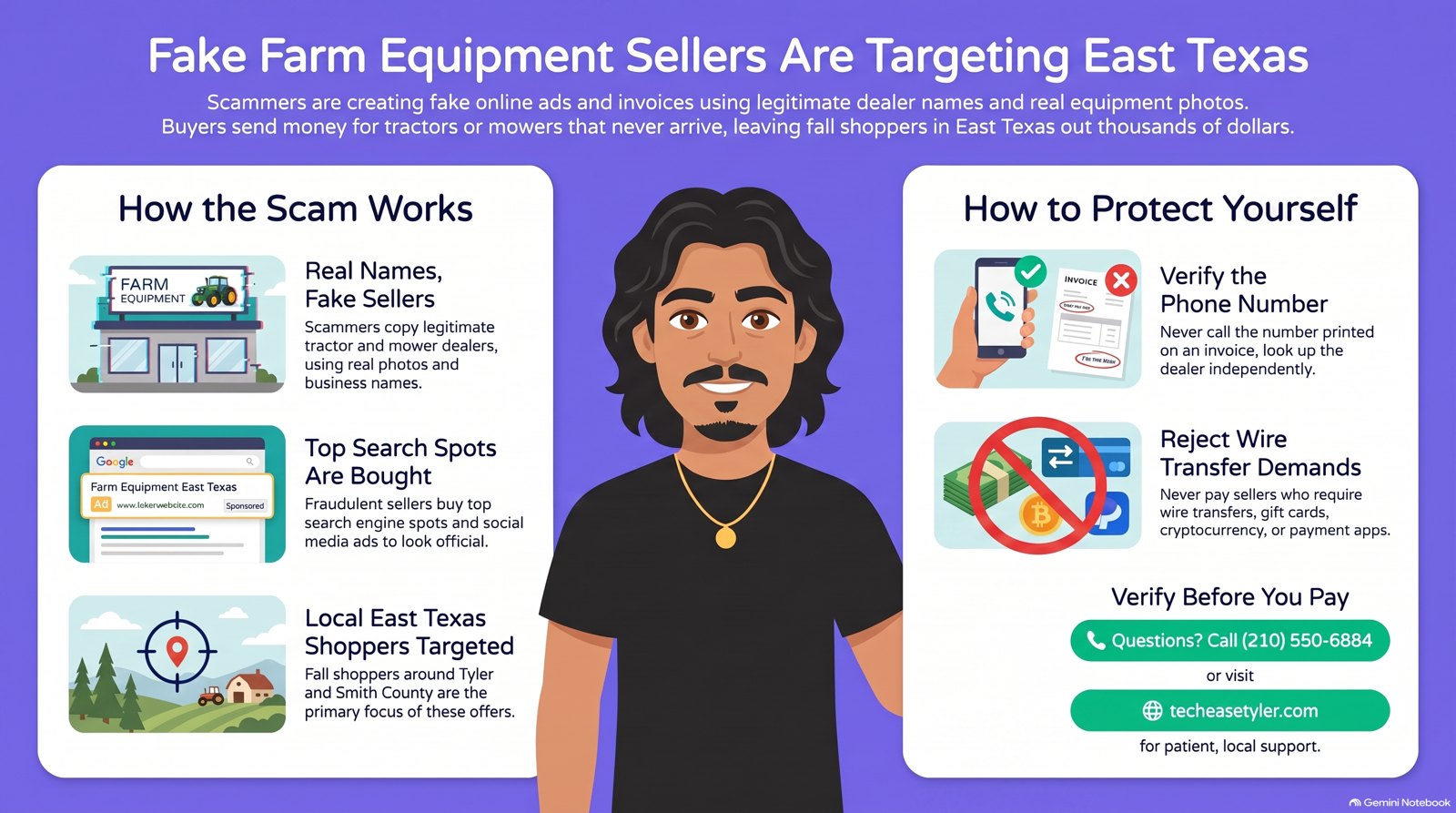 Fake farm equipment sellers are targeting East Texas: how the scam works and how to protect yourself